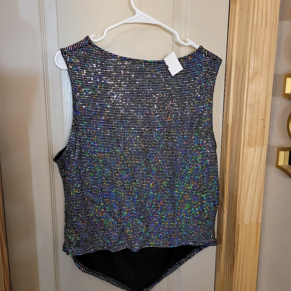 Nwt 90s style sparkly top - Picture 7 of 9